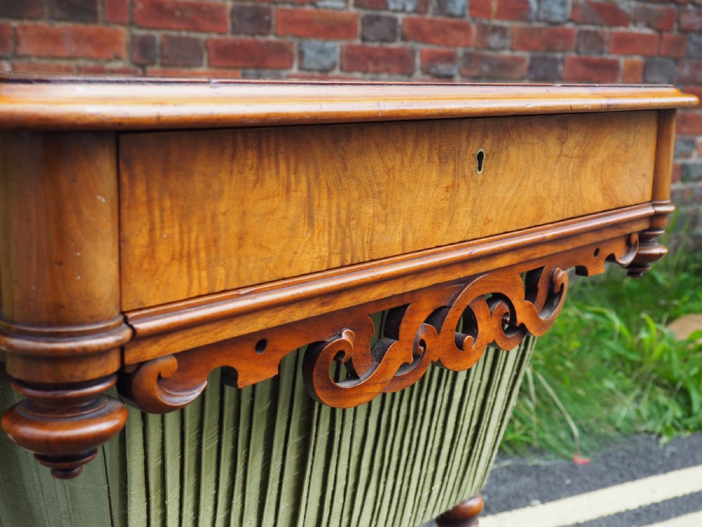 Victorian walnut work table View IX