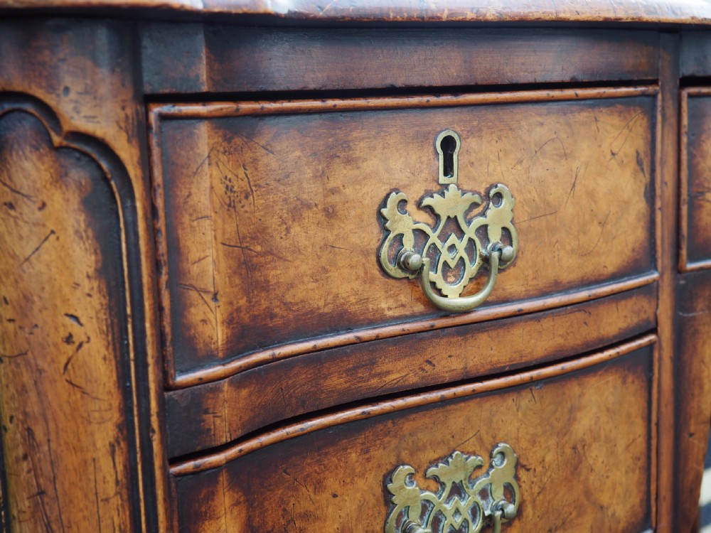 Walnut kneehole desk View IX