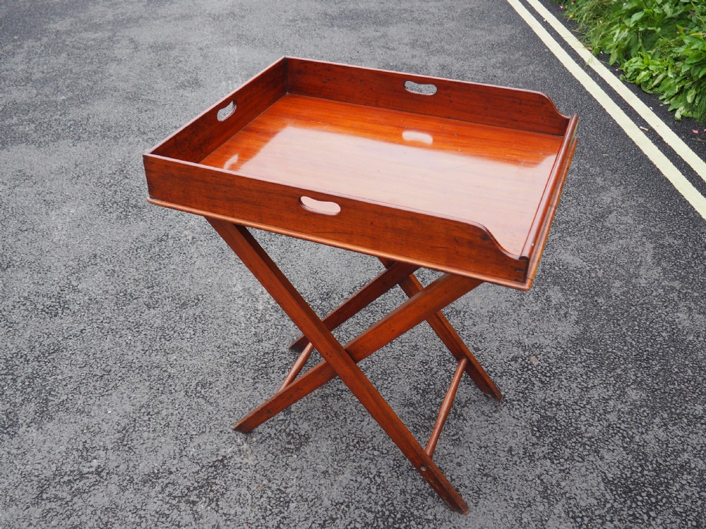 Mahogany butlers tray View II