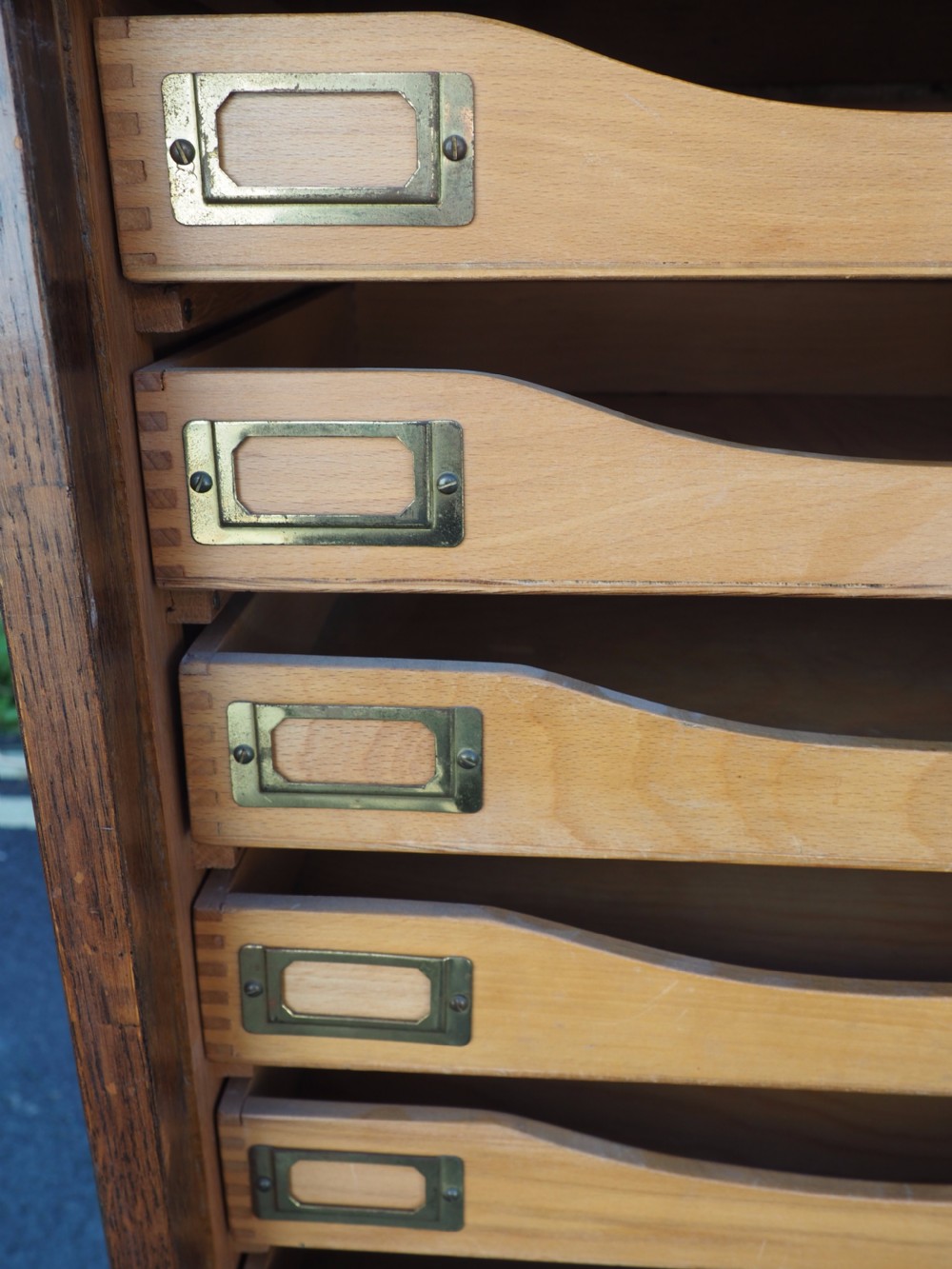 Oak filing cabinet View X