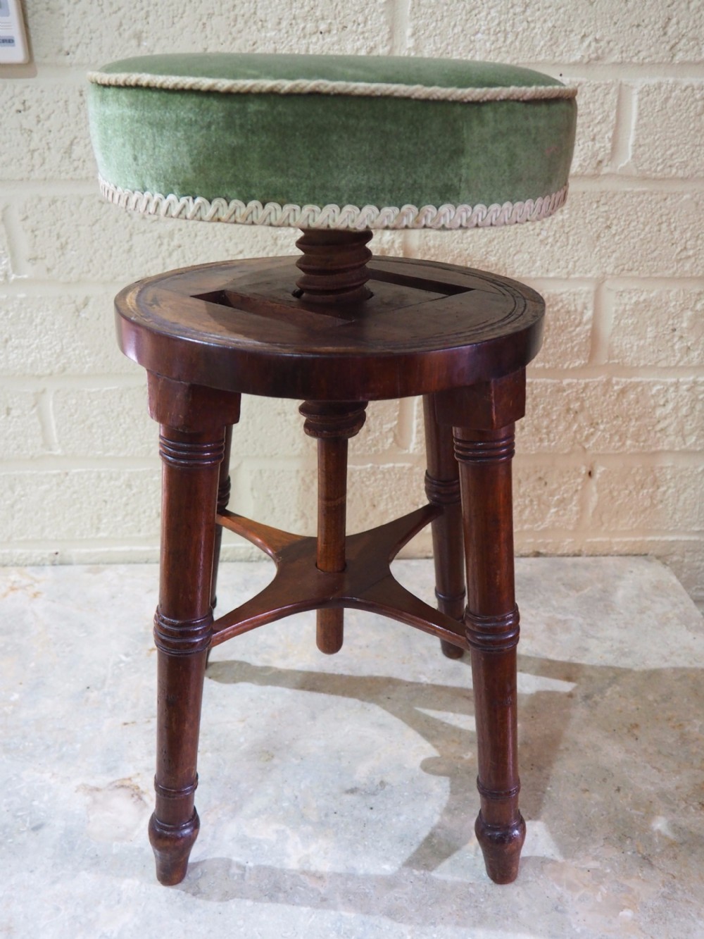 Nineteenth century piano stool View III