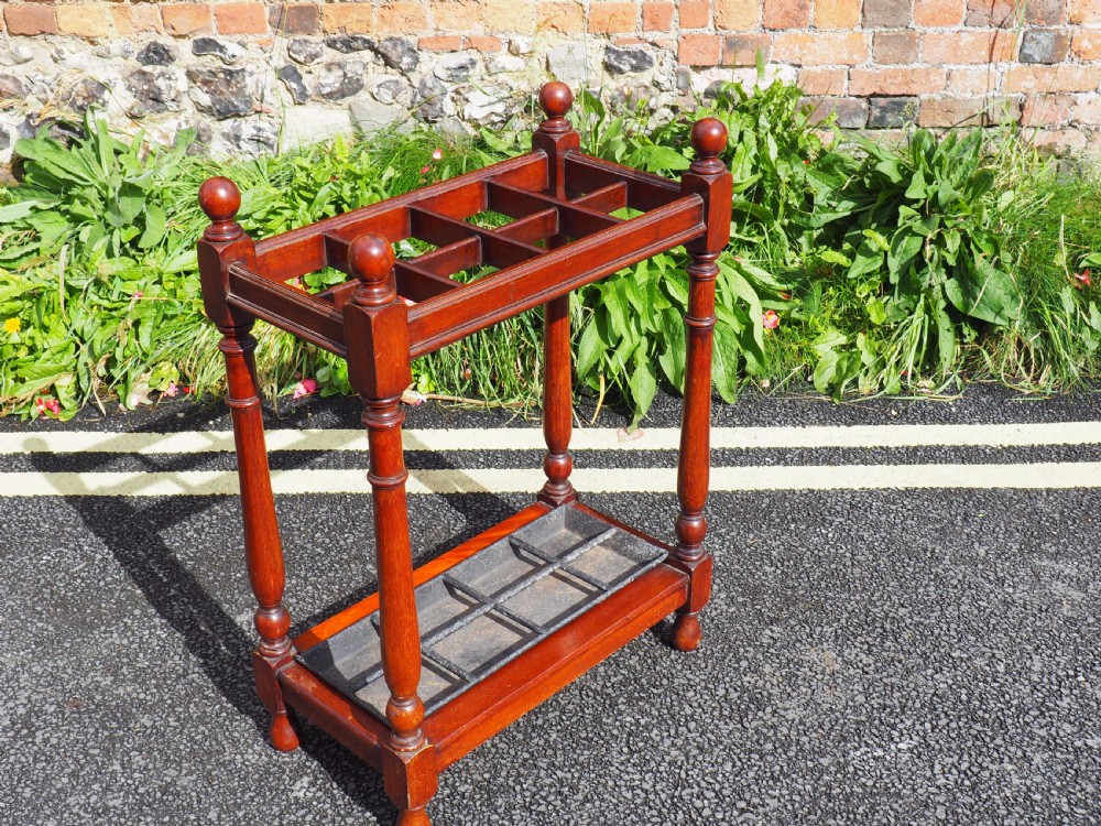 Victorian mahogany umbrella stand