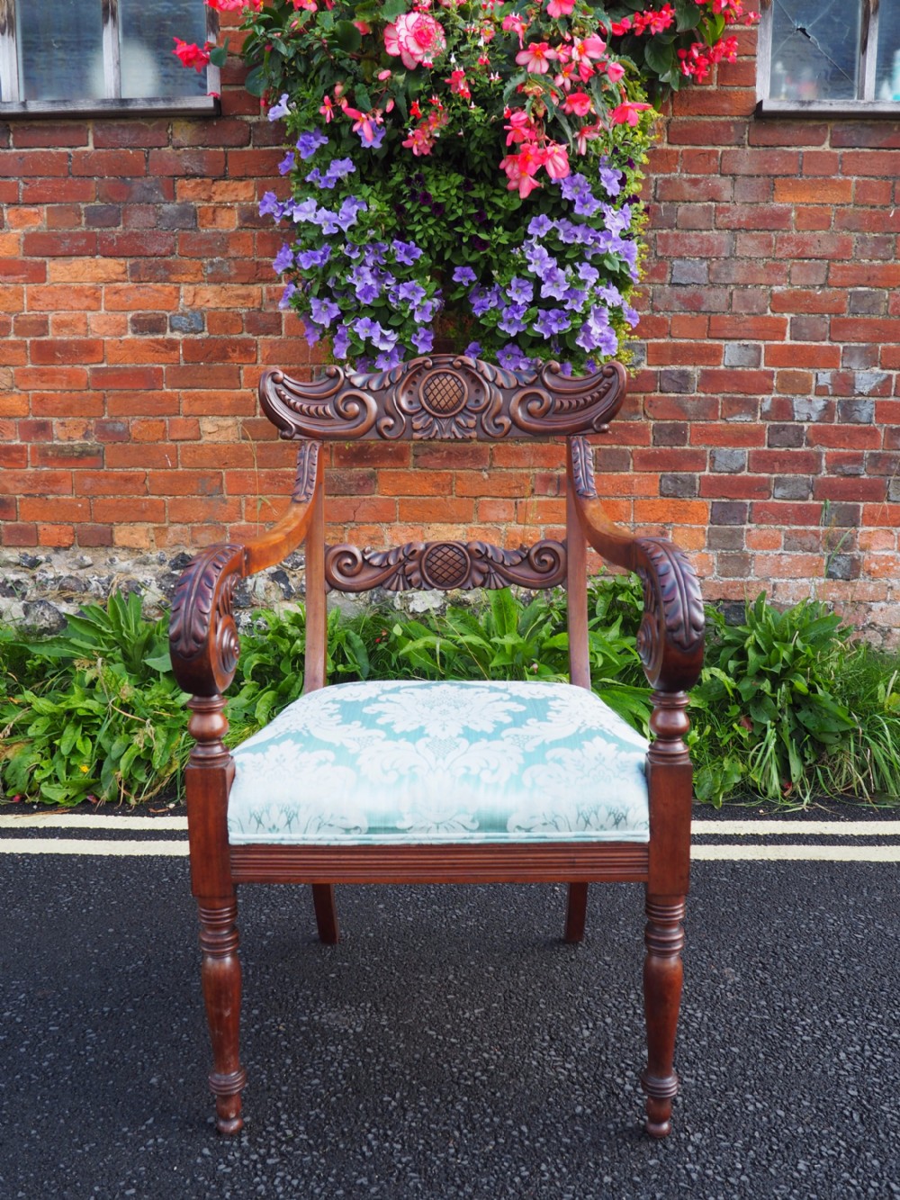 Georgian mahogany armchair View III