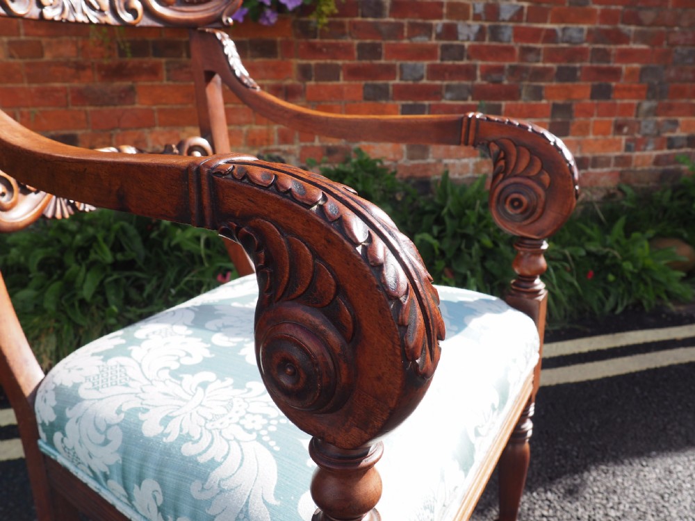 Georgian mahogany armchair View IV