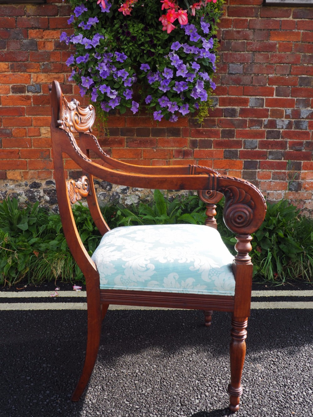 Georgian mahogany armchair View VI