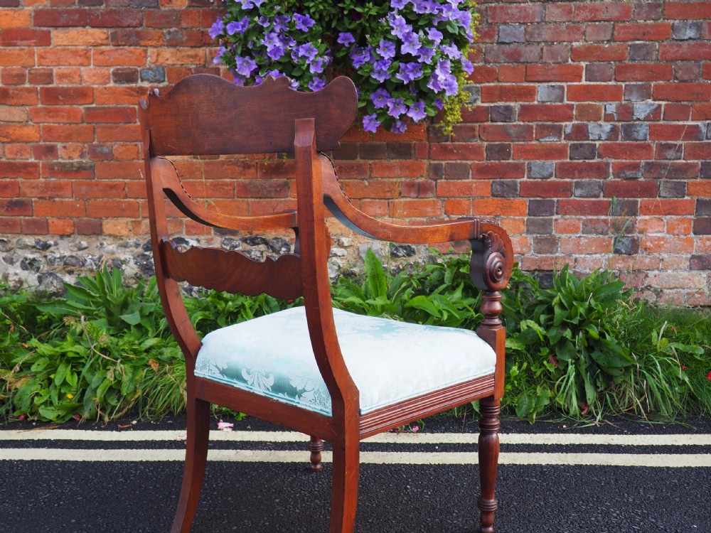 Georgian mahogany armchair View VII