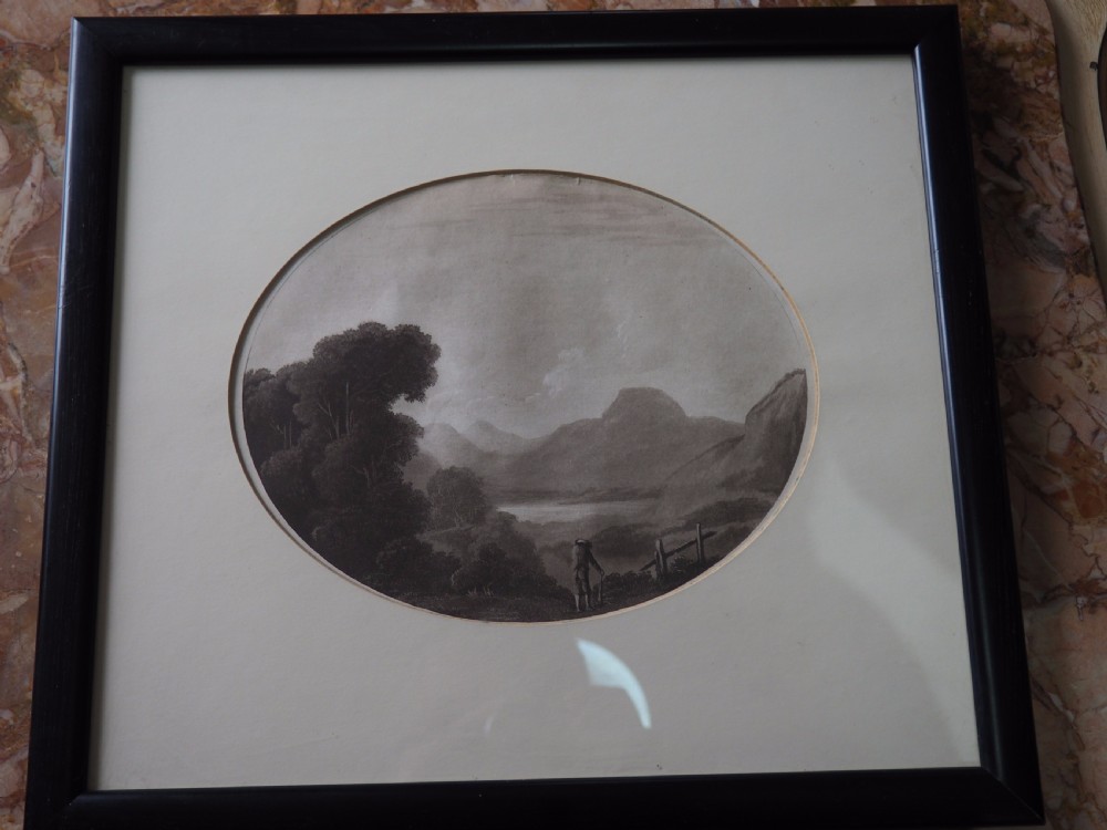 Group of eight mezzotints View IV