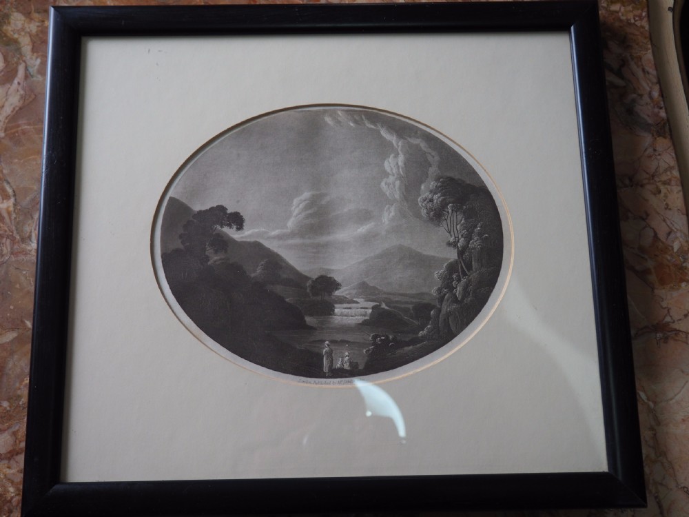 Group of eight mezzotints View V