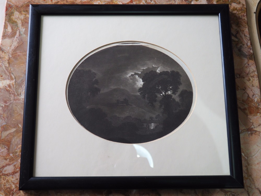 Group of eight mezzotints View VI