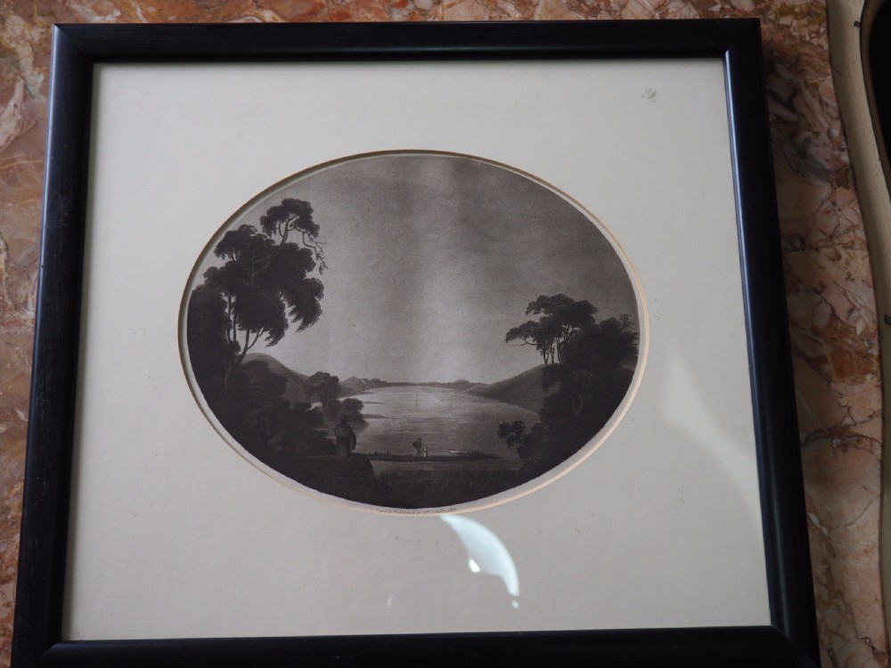 Group of eight mezzotints View VII