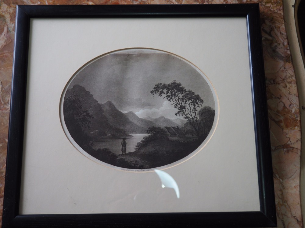 Group of eight mezzotints View IX
