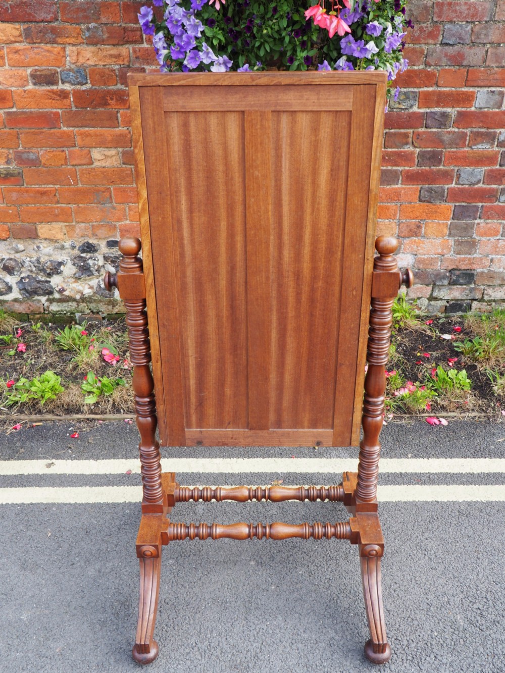 Mahogany cheval mirror View V