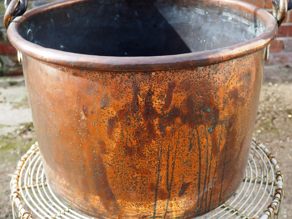 Large copper bucket View V