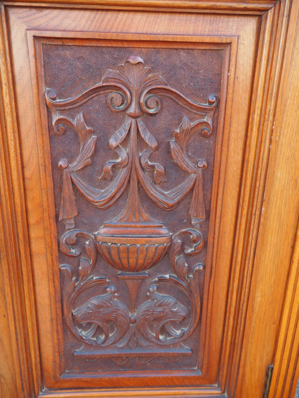Walnut bedside cupboard View II