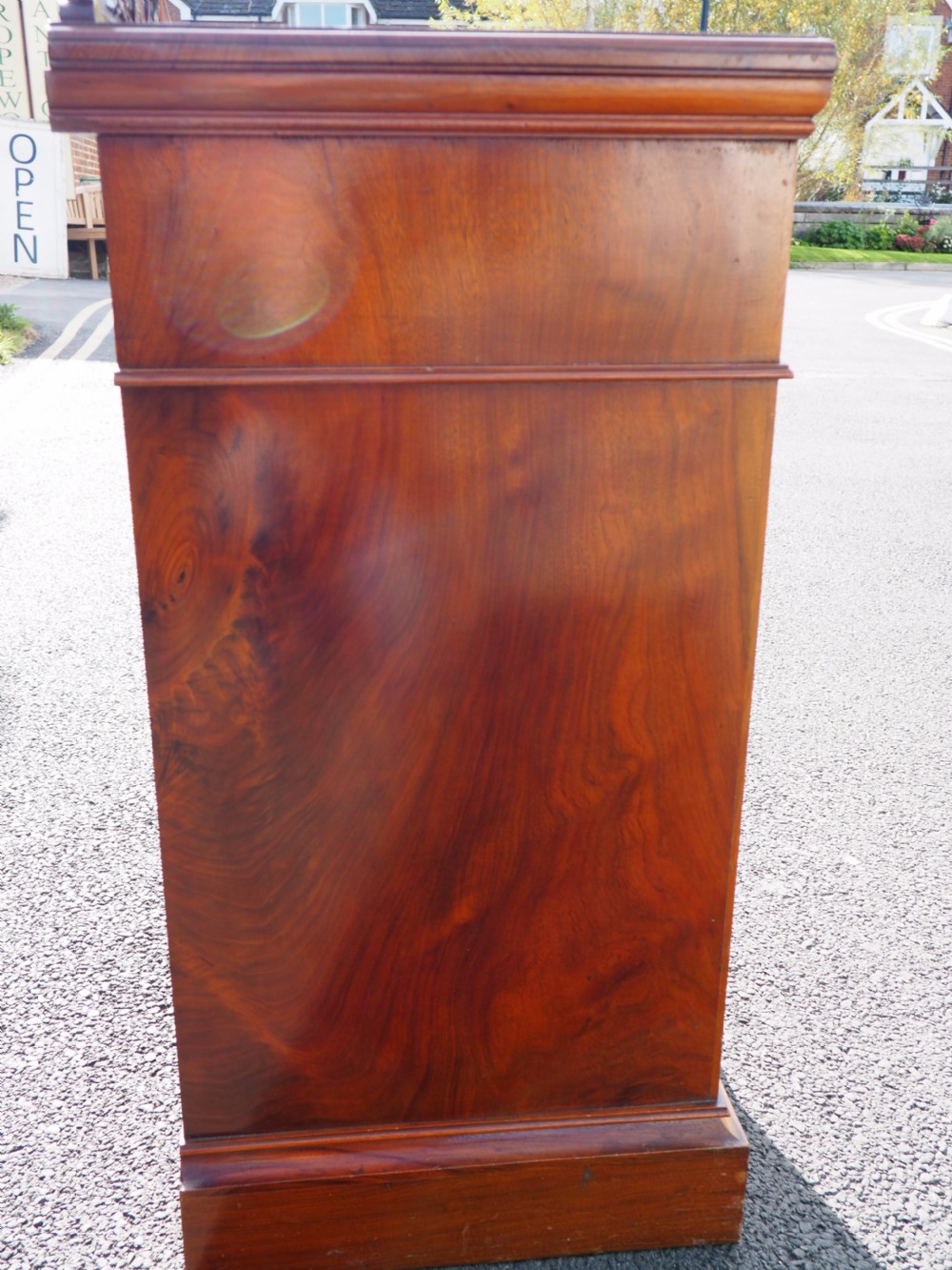 Walnut bedside cupboard View IV