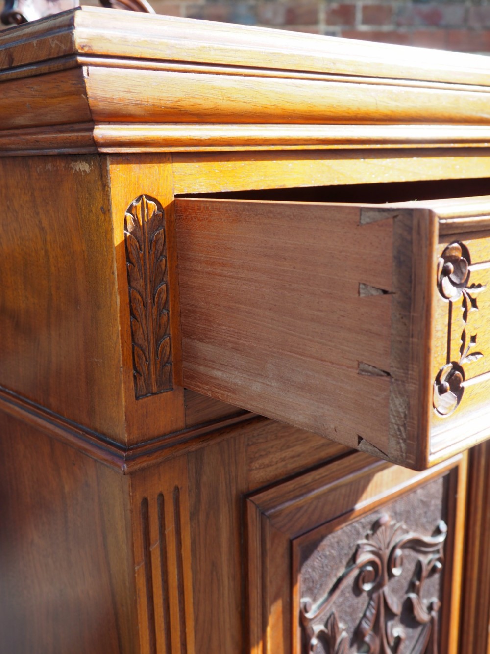 Walnut bedside cupboard View VII