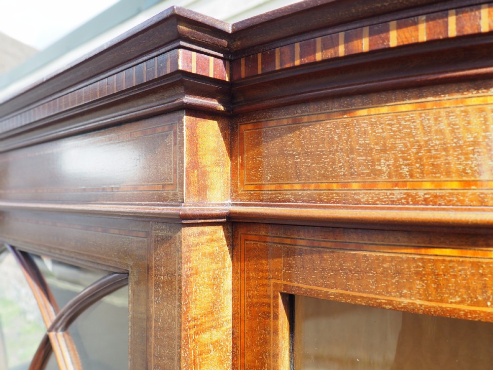 Edwardian mahogany display cabinet View II