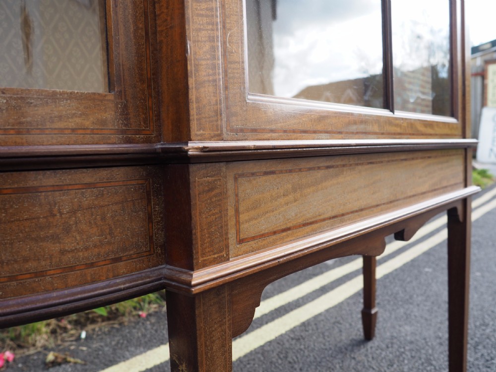 Edwardian mahogany display cabinet View V