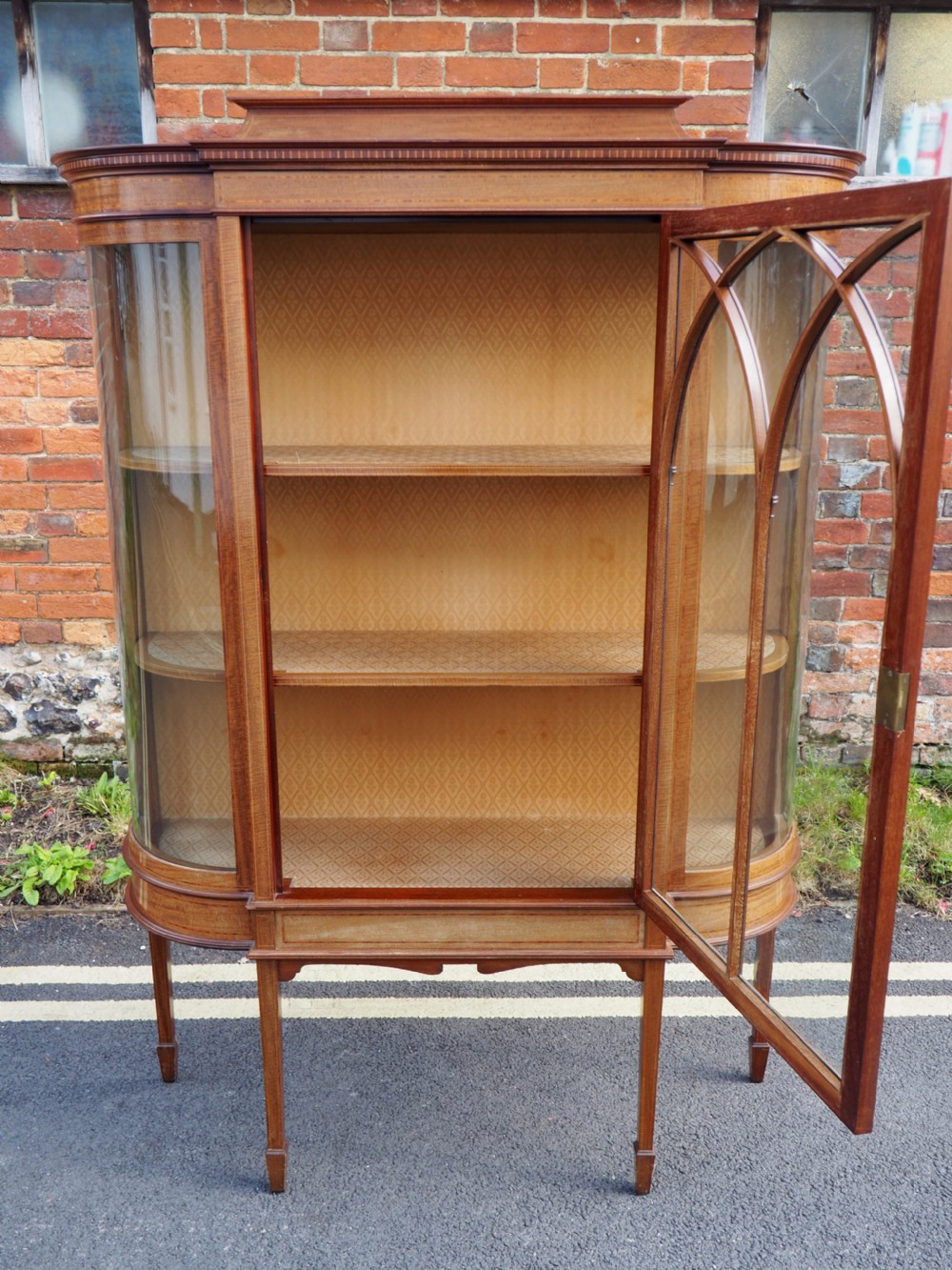 Edwardian mahogany display cabinet View VII