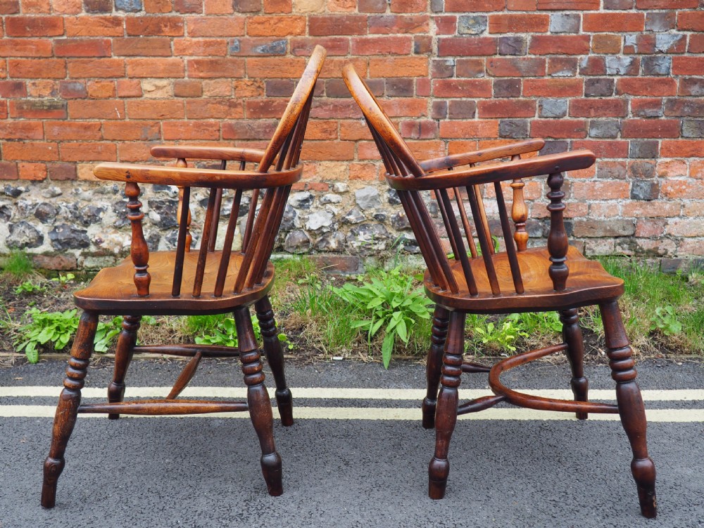 Pair of windsor armchairs View III