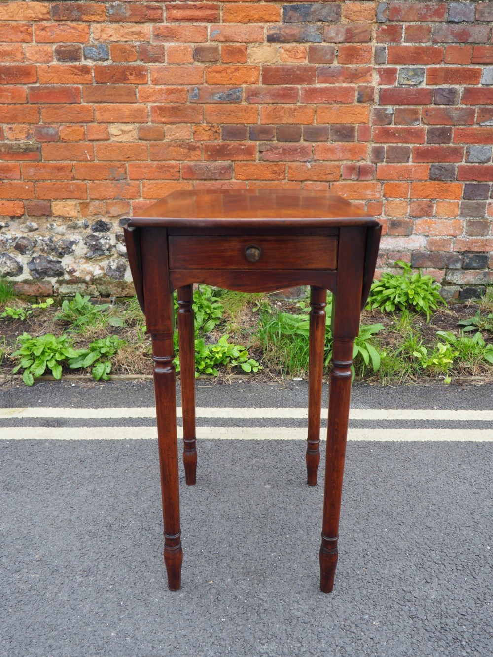 Small mahogany pembroke table View II