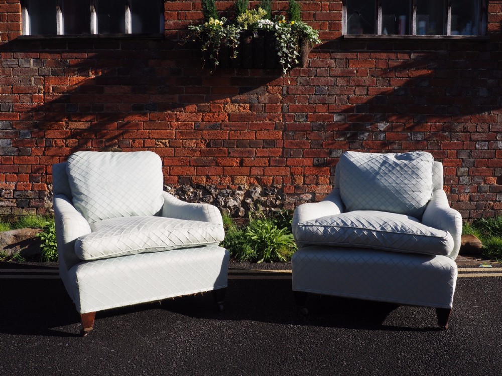 Pair of edwardian armchairs View IV