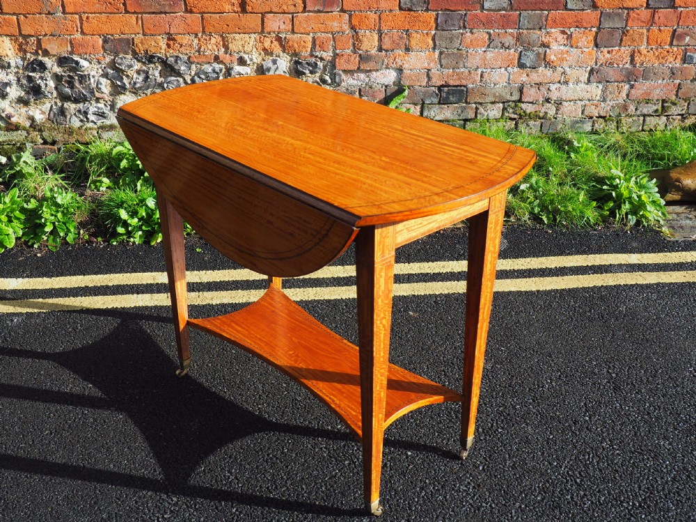 Satinwood pembroke table View III