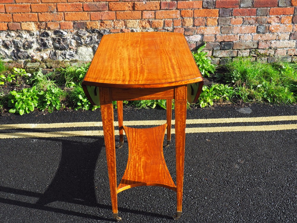 Satinwood pembroke table View IV
