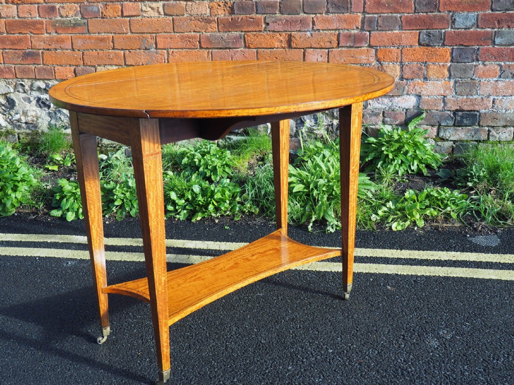 Satinwood pembroke table View IX