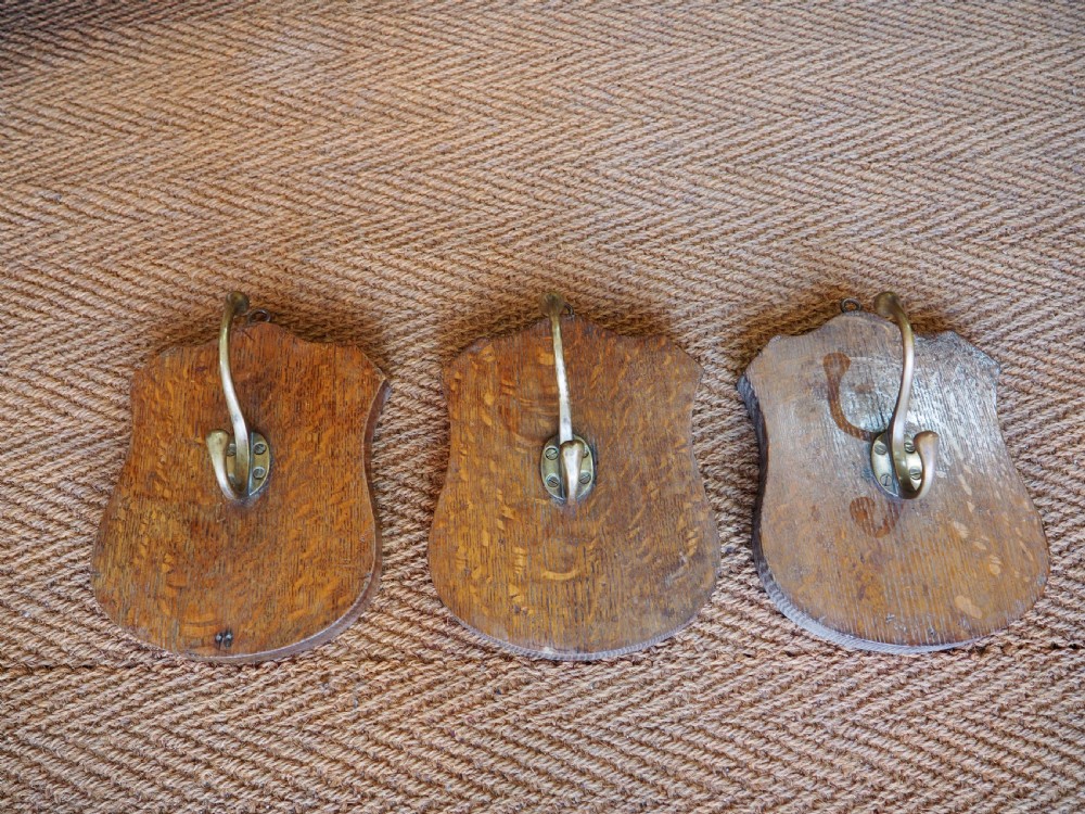 Three oak hooks