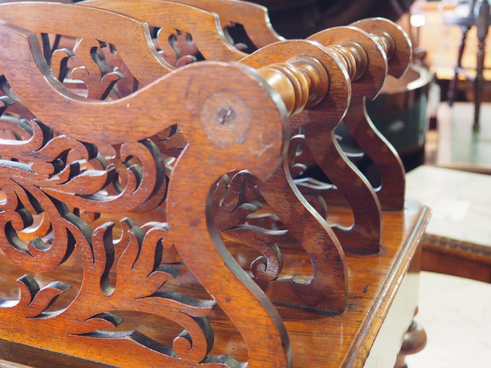 Victorian walnut canterbury View II