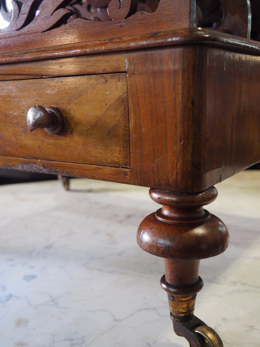 Victorian walnut canterbury View IV