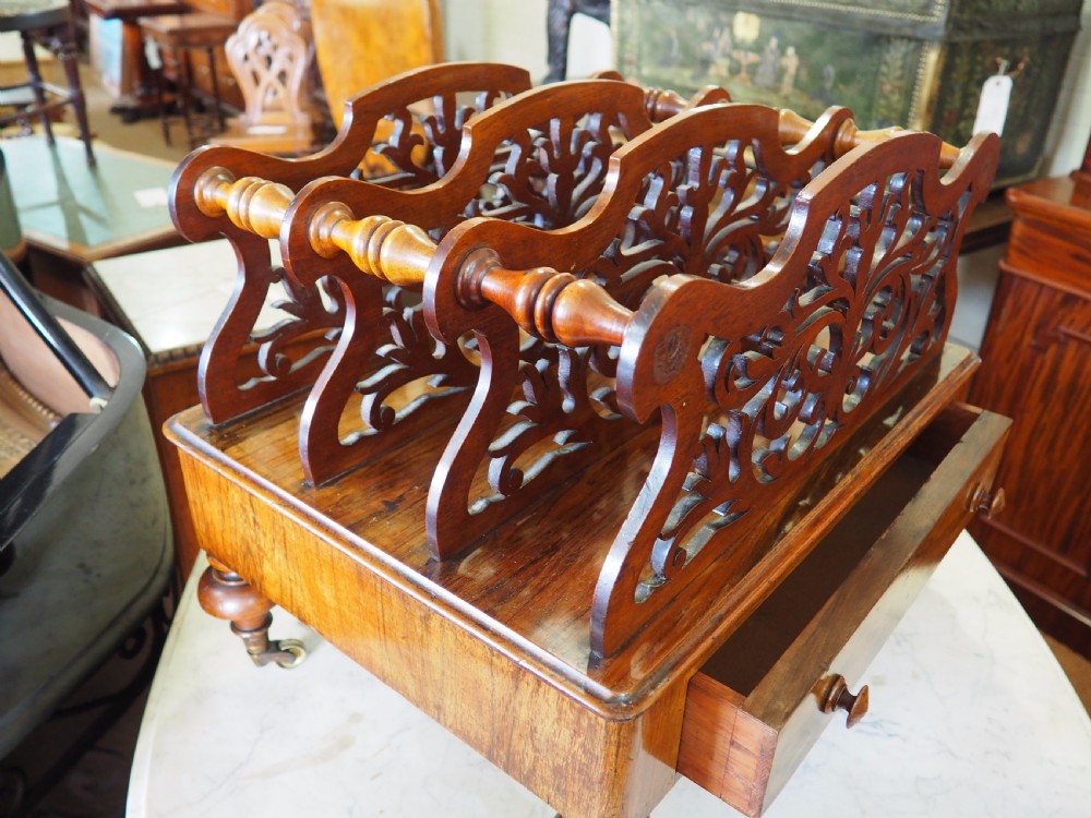 Victorian walnut canterbury View V