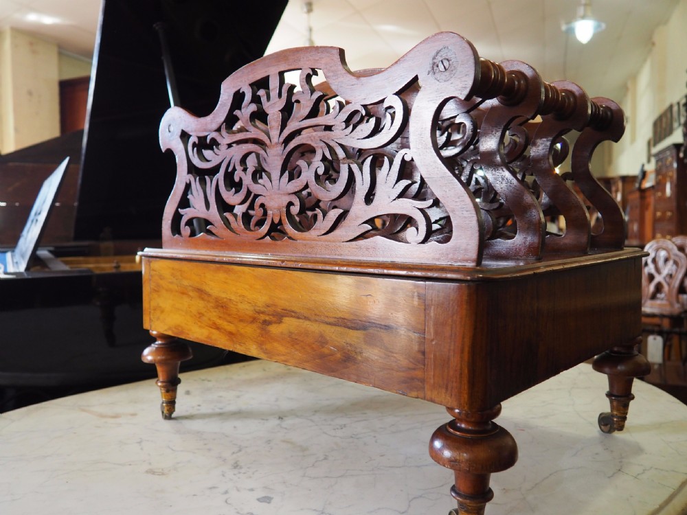 Victorian walnut canterbury View VI