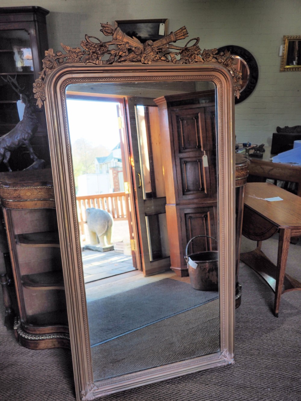 Continental gilt mirror