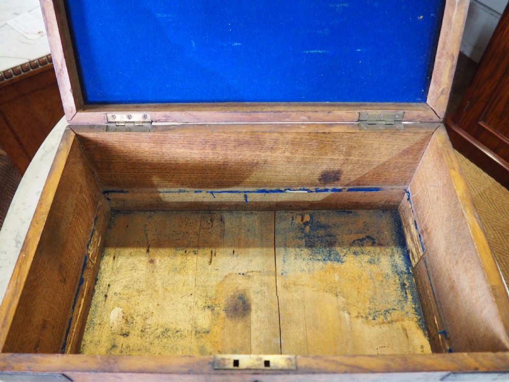 Small iron bound shipwrights box. View IV