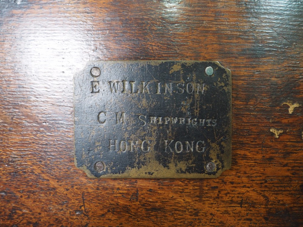 Small iron bound shipwrights box. View V