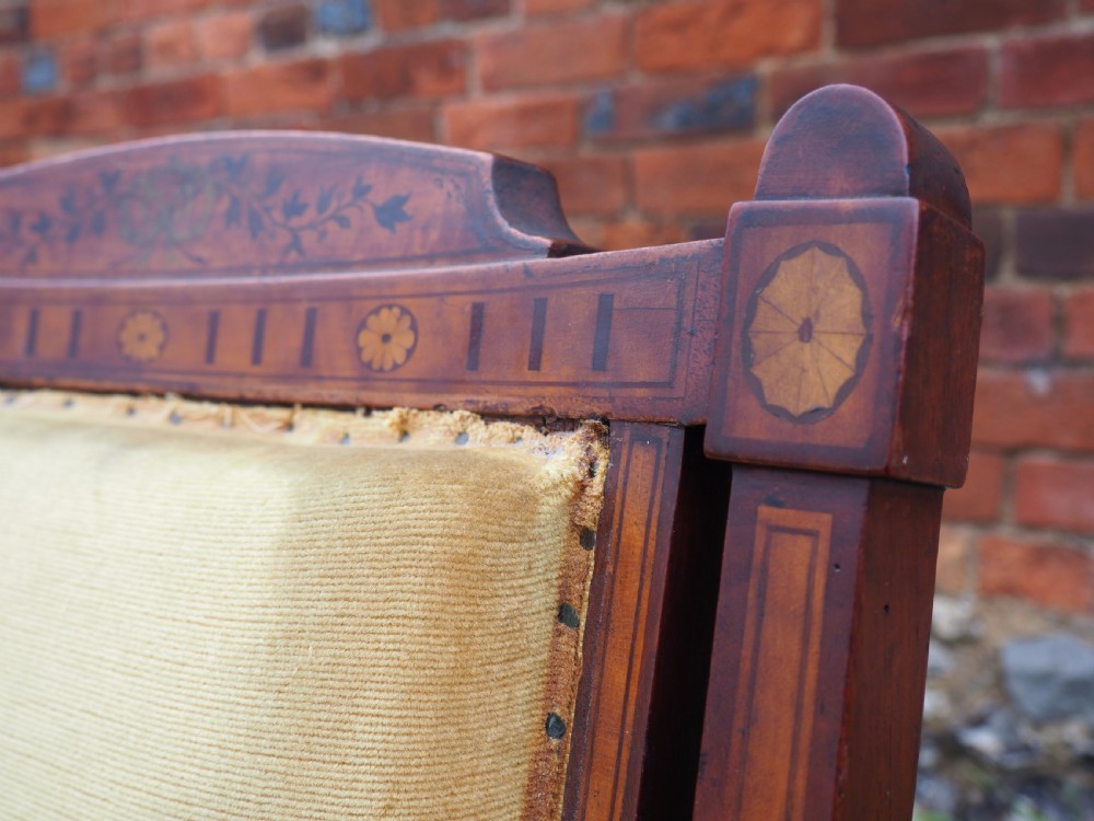 Victorian walnut armchair View II
