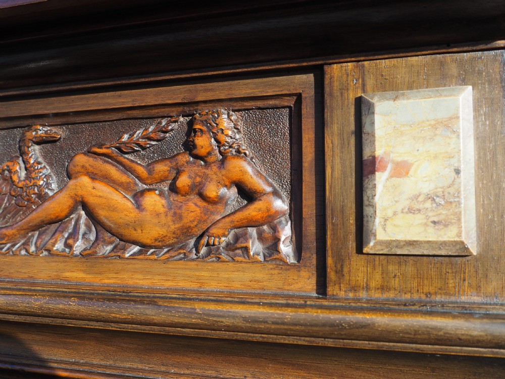 Italian carved walnut cabinet View VIII