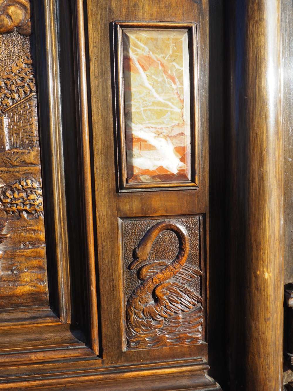 Italian carved walnut cabinet View XIII