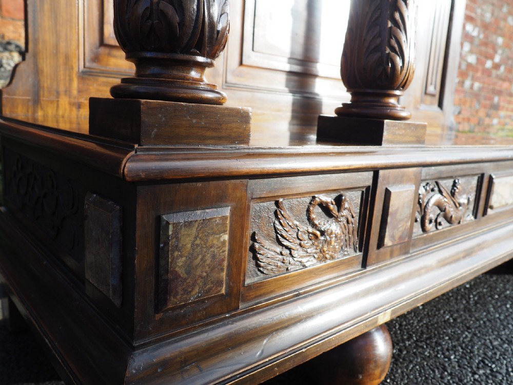 Italian carved walnut cabinet View XV