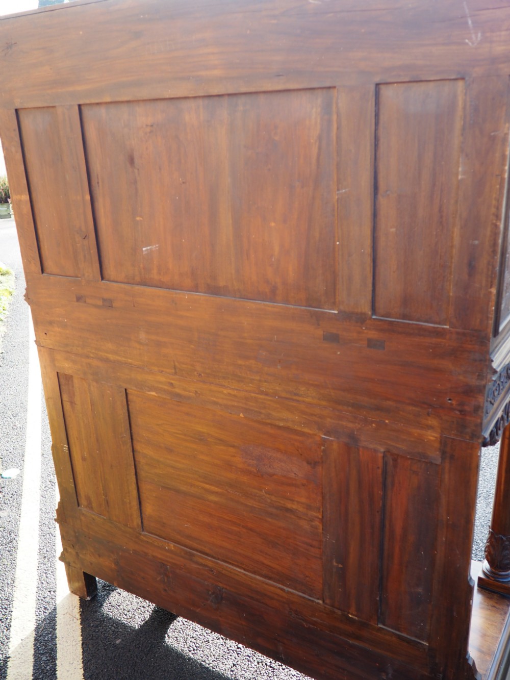Italian carved walnut cabinet View XX