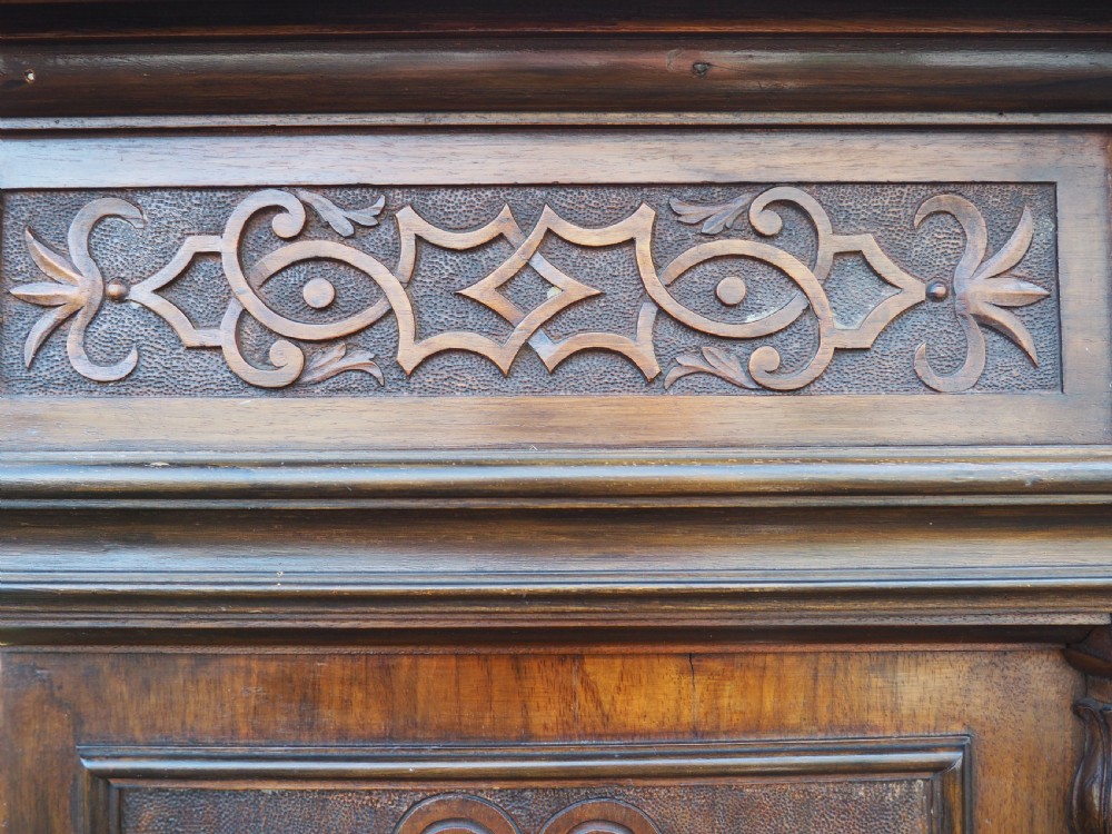 Italian carved walnut cabinet View XXI