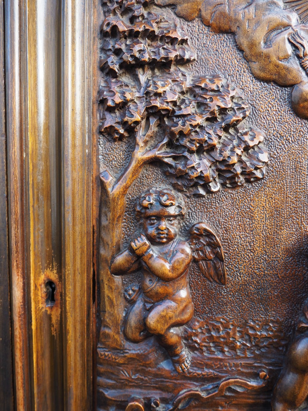 Italian carved walnut cabinet View XXVI