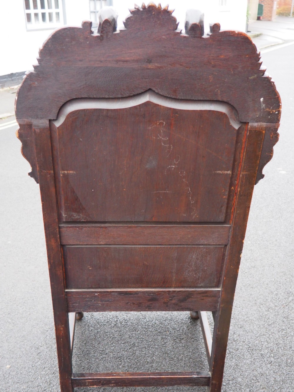 Large oak wainscot chair View VIII