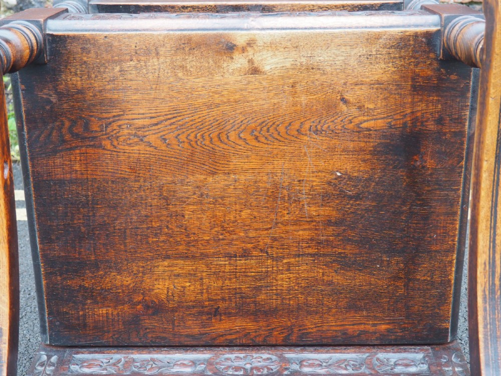 Large oak wainscot chair View XI