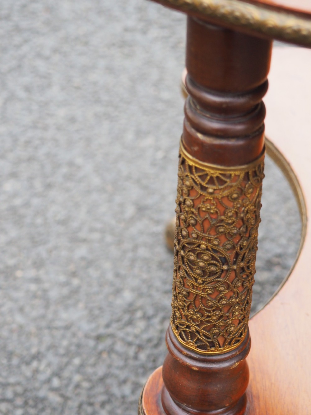 Mahogany occasional table View IX