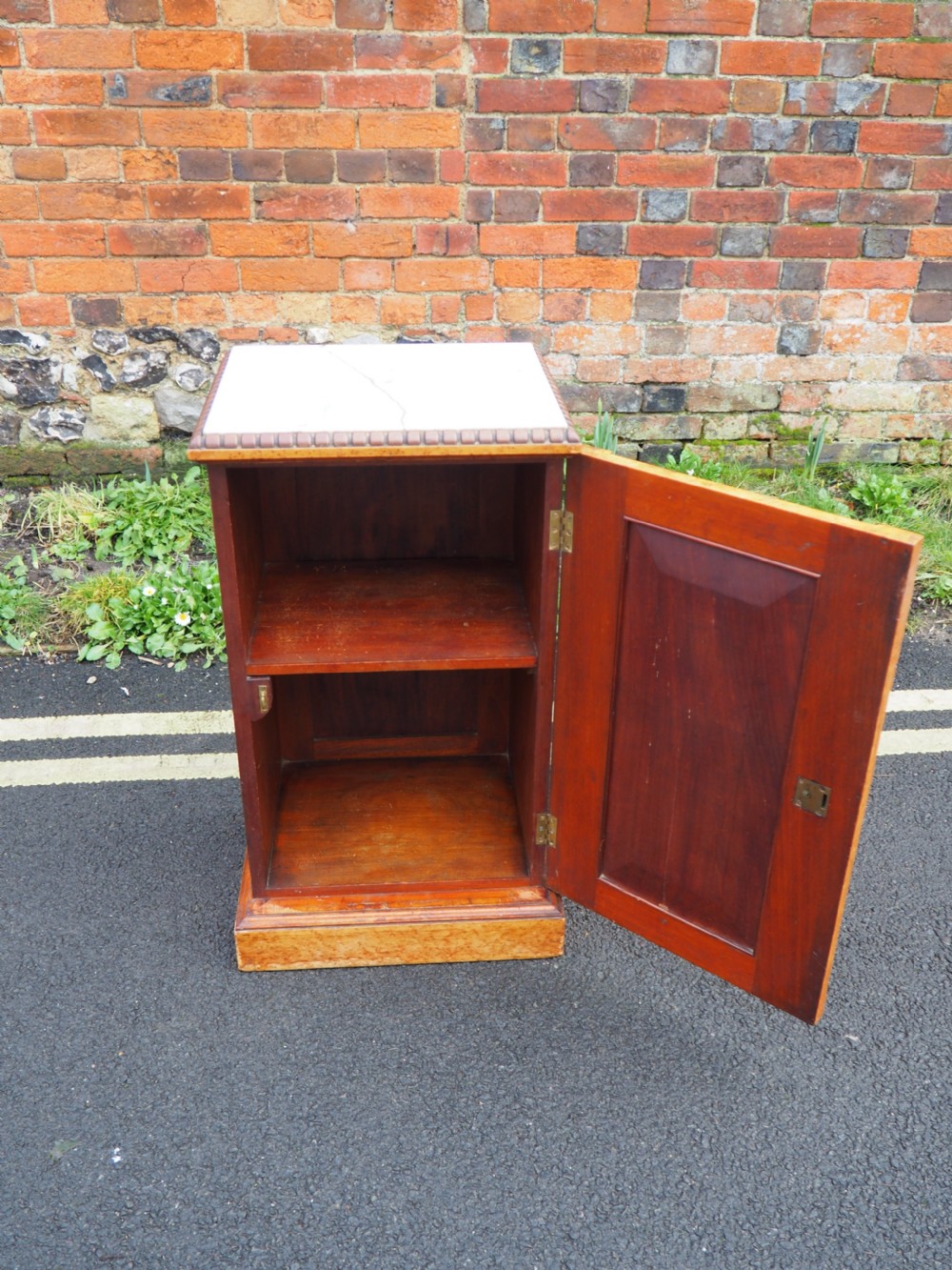 Birdseye maple bedside cupboard View V