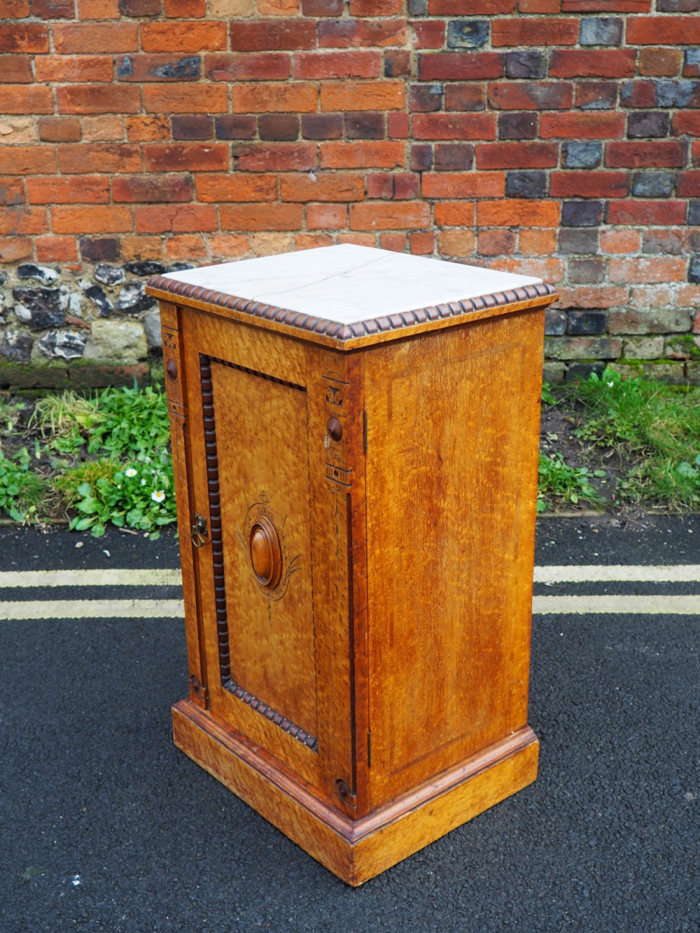 Birdseye maple bedside cupboard View VI