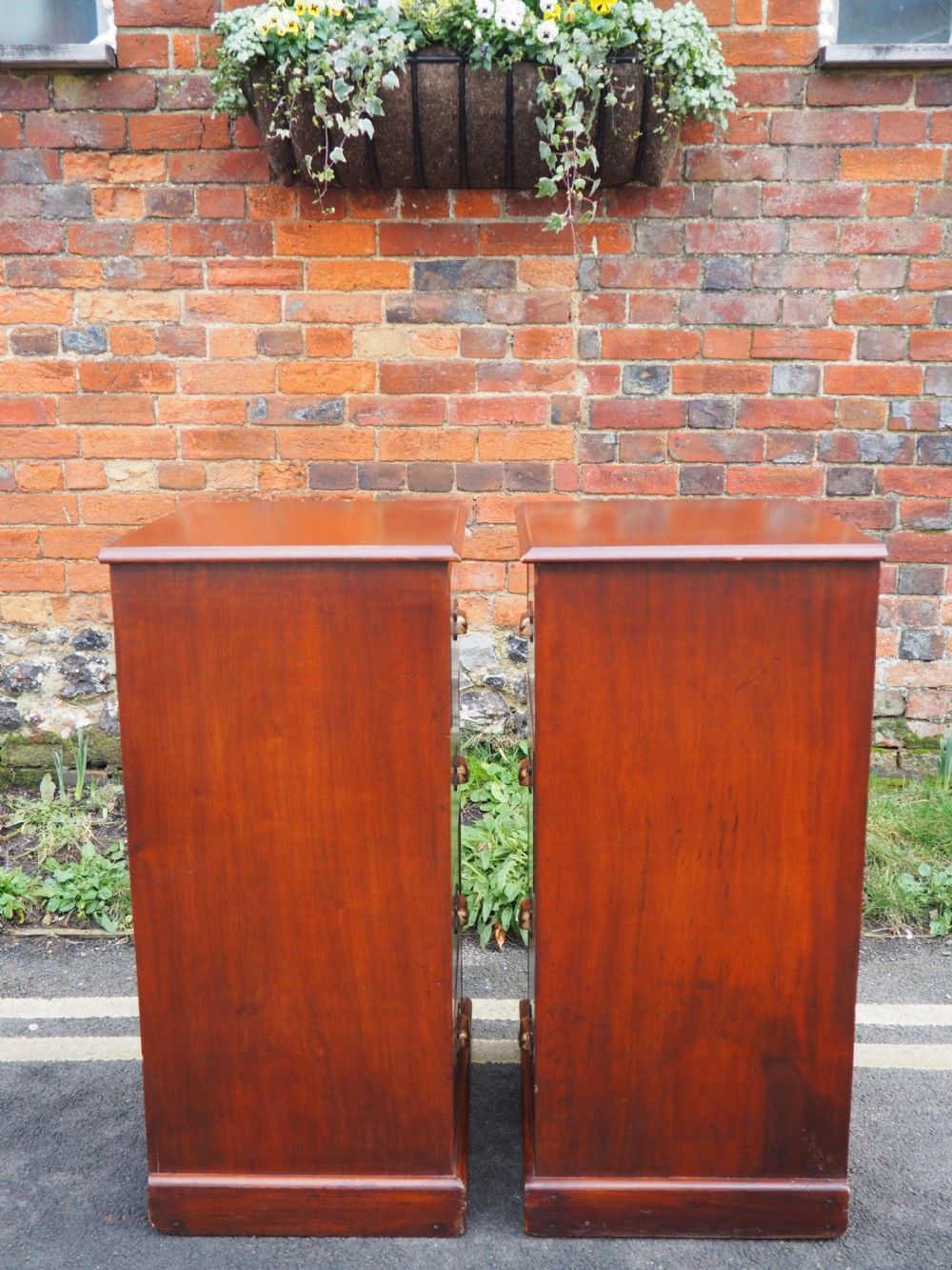 Pair of mahogany pedestal chests View VI